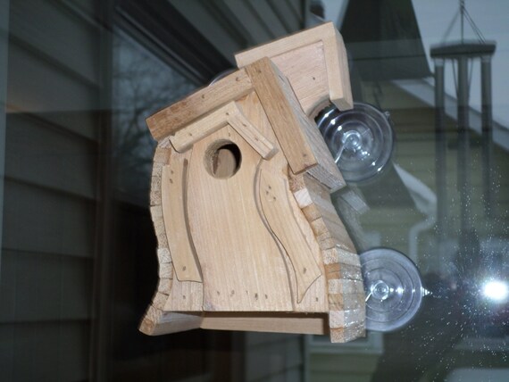 The Breezy A Window Mounting Wren House With A Open Back Etsy