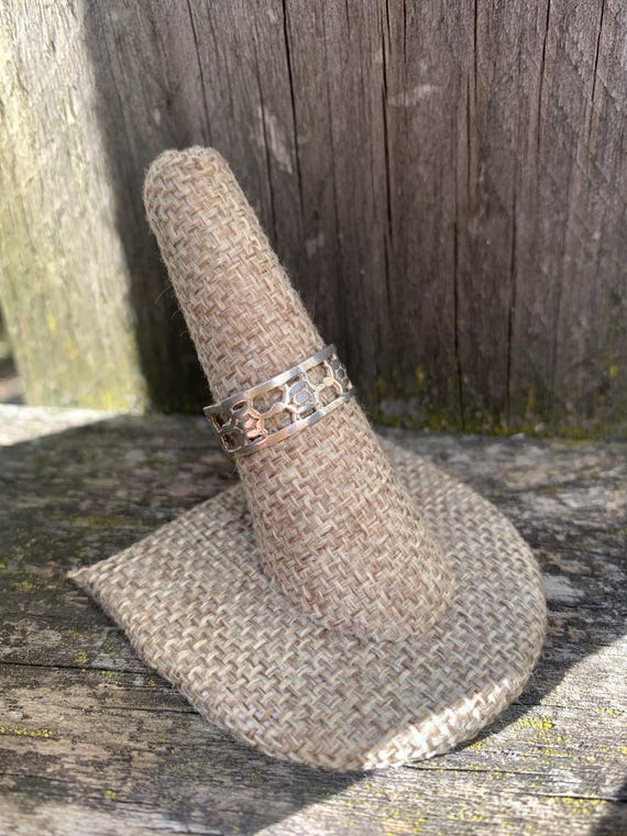 Vintage Sterling Turtle Ring - image 2