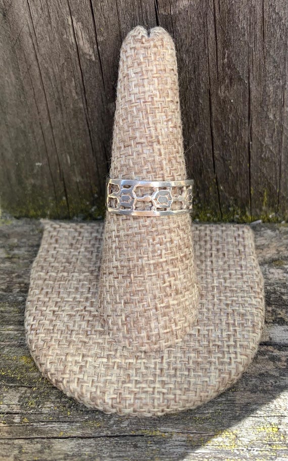 Vintage Sterling Turtle Ring - image 1