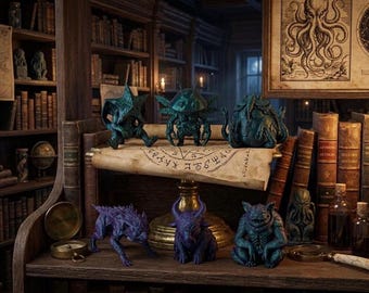 Lovecraft Chibi-figurer: Set med forntida gudar, kosmiska skräcksamlarföremål (set om 6)