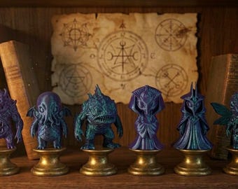 Lovecraft Chibi-figurer: Outer & Abyss-samlingsset Cosmic Horror-samlarobjekt (set om 6)