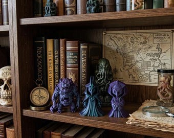 Lovecraft Chibi-figurer – Set med yttre gudar, 3D-utskriven Mythos-kollektion