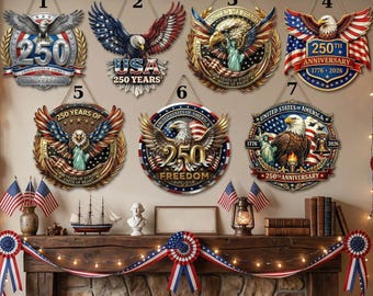 Ghirlanda con aquila per il 250° anniversario dell'America, ghirlande con aquila 3D per la porta d'ingresso con effetto 3D, decorazione per porta con aquila americana di ispirazione militare