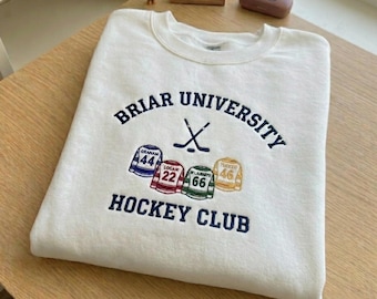 Felpa ricamata con logo Briar University Graham, merchandising della serie Off Campus, felpa Hockey Romance, regalo per lei