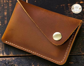 Men’s Vintage Genuine Leather Wallet Slim Ultra Thin Credit Card Holder RFID ID Case Minimalist Short Cash Pocket Wallet