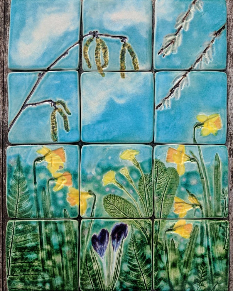 Handmade Ceramic Tiles MADE TO ORDER Etsy
