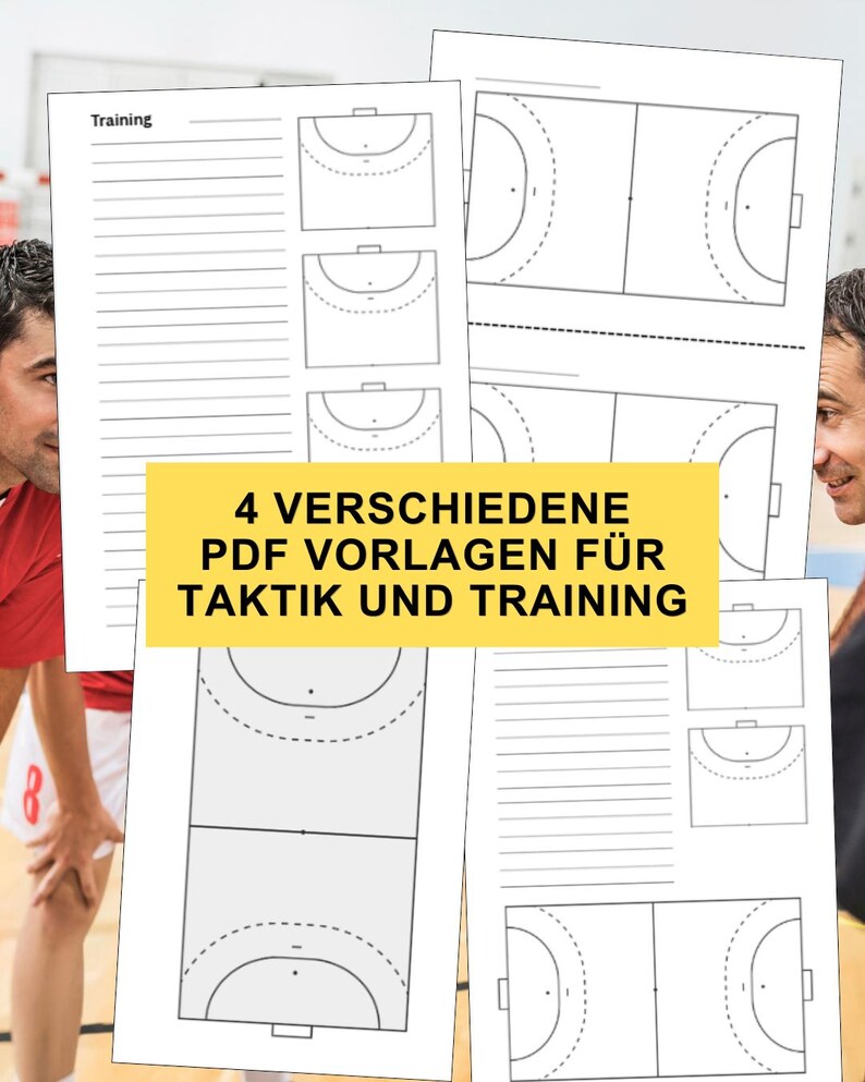 Handball Tactic Paper.pdf Digital Download: Handball Court + Game Analysis (DIN A4) – Perfect for ...