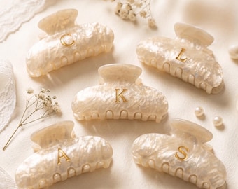 Pinza para el cabello personalizada con nombre grabado para dama de honor Regalo personalizado para invitada Dama de honor Recuerdo de boda Ella
