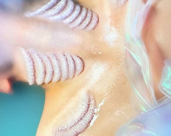 Realistic Silicone Ruffle Gills Prosthetics, Fantasy Cosplay Accessory, Mermaid SFX Makeup