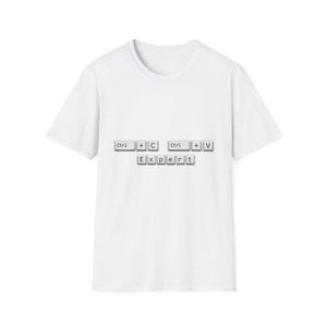 Ctrl C Ctrl V Expert T-Shirt, Data Analyst Shirt, Programmer Tee, Coding Humor Shirt, Office Geek Gift, Minimal Keyboard Design