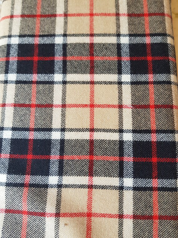 wool tartan fabric by the yard