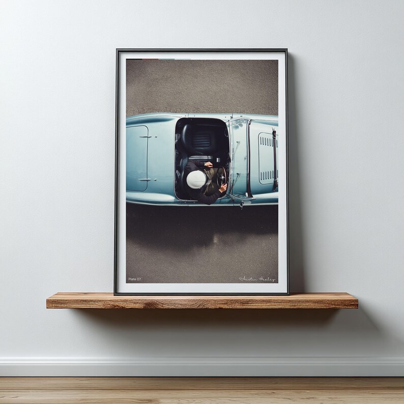 Healey Rae Poster 1955 Austin Healey Poster – Vintage British Sports Car Wall Art Print ...
