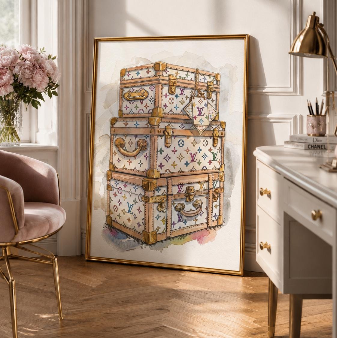 Louis Vuitton Watercolor - Etsy