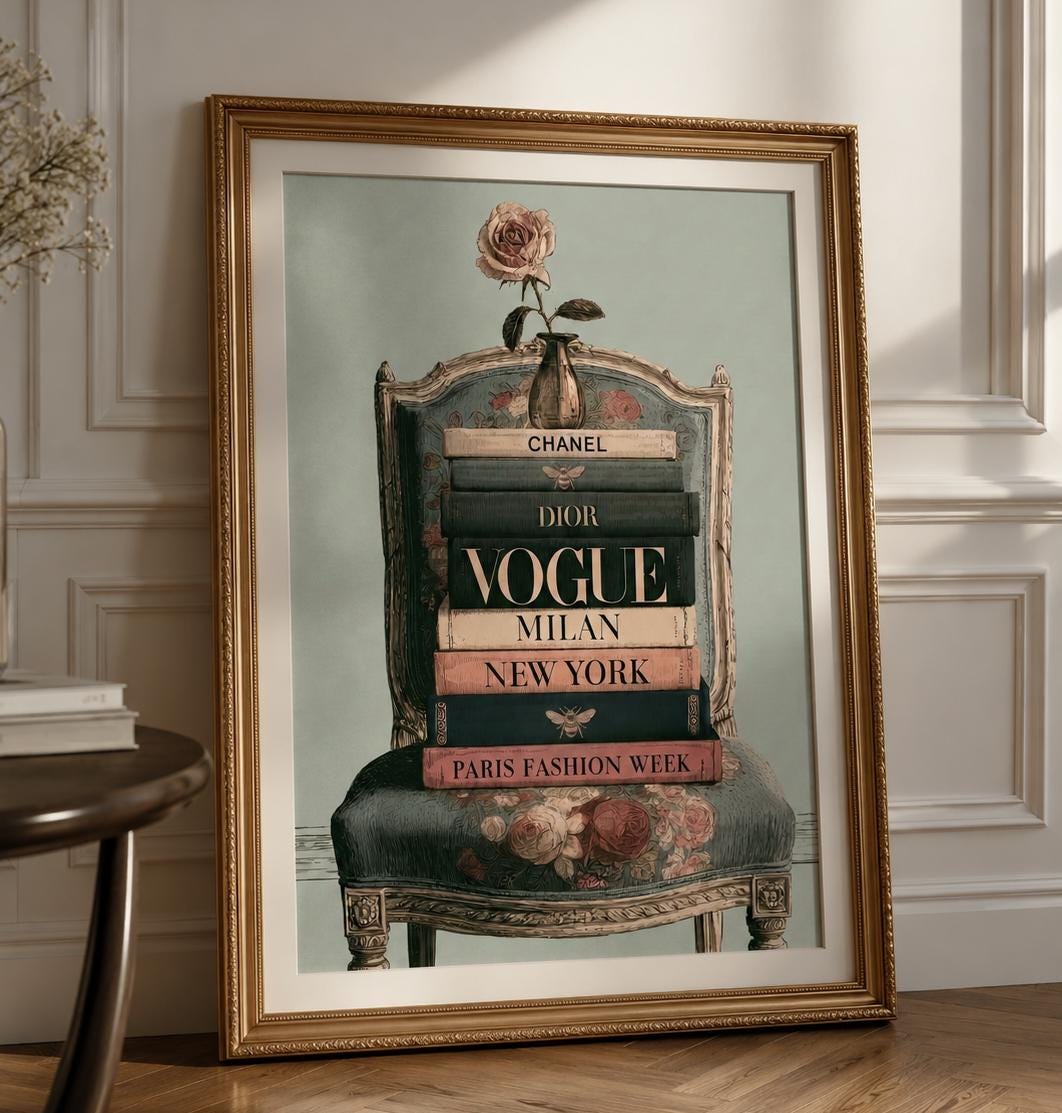 Chanel, Dior, Book Decor, - Etsy