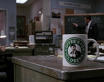 Alec Baldwin Glengary Glen Ross 'Coffee's For Closers' 15oz Coffee Mug