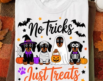 No Tricks Just Treats PNG, Halloween Dogs PNG, Cute Dog Halloween PNG, Dog Lover Shirt Design, Dog Mama, Digital Download