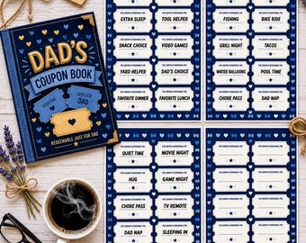 Libro de cupones para el Día del Padre / Descarga instantánea /