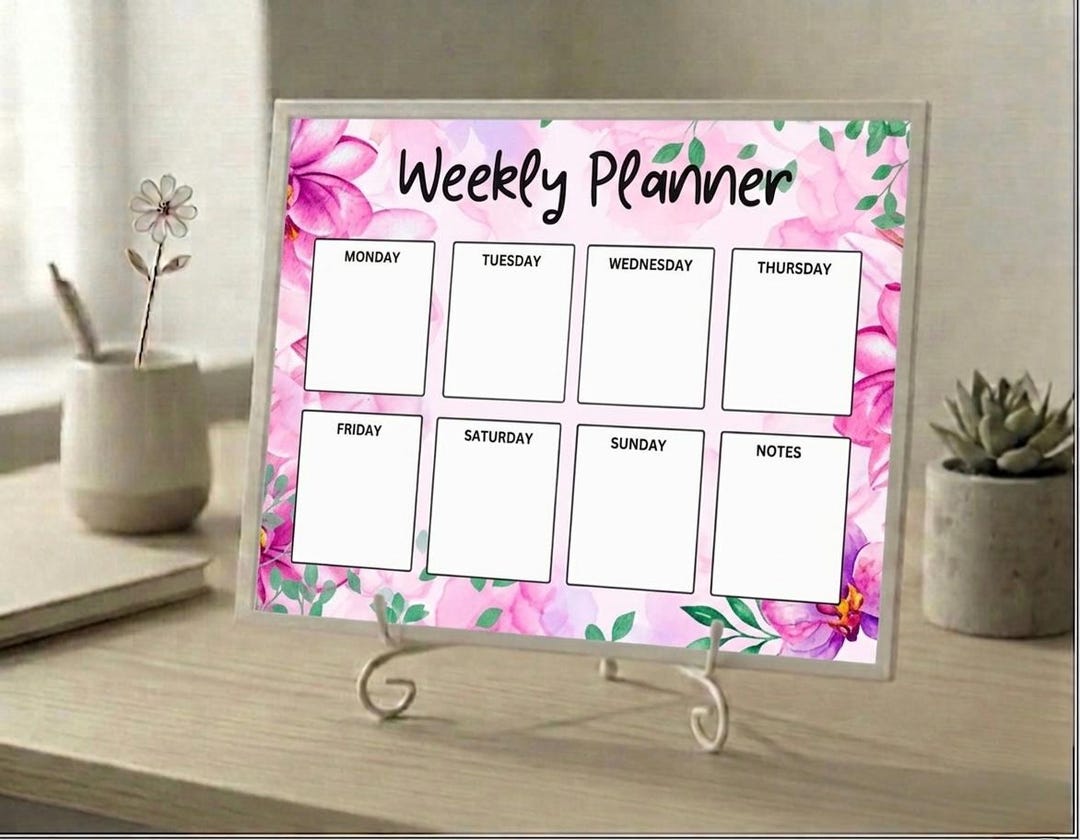 Weekly Planner Printable | Floral Blossom | PDF - Etsy