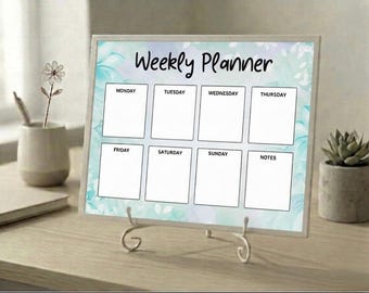 Planificador semanal imprimible / Floral Mist / PDF