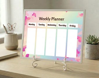Planificador semanal imprimible / Color: Sueños Arcoíris / PDF