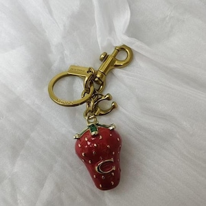 Coach Strawberry Bag Charm - Etsy