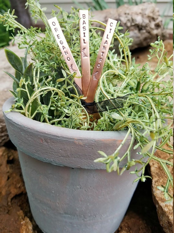 Garden Herb Markers Copper 1/4" x 6" sold individually