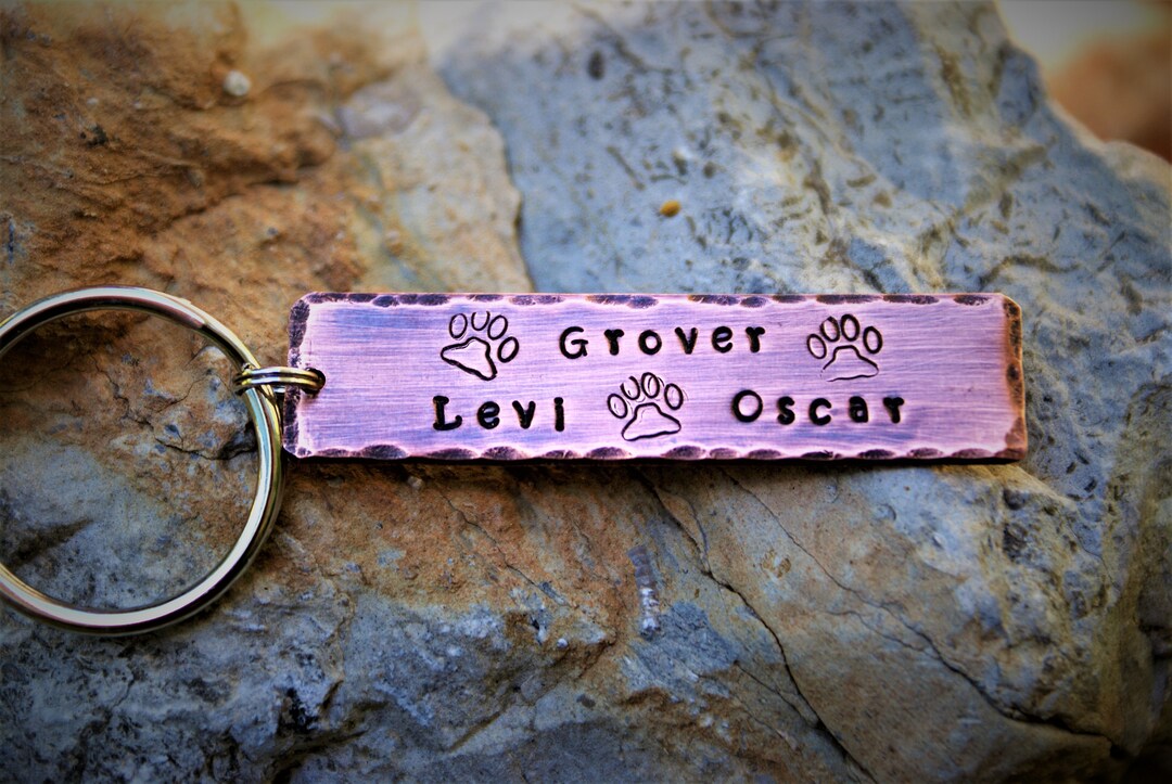 Custom Quote Copper Key Chain Etsy