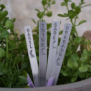 Garden Herb Markers Aluminum 1/4&quot; x 6&quot;