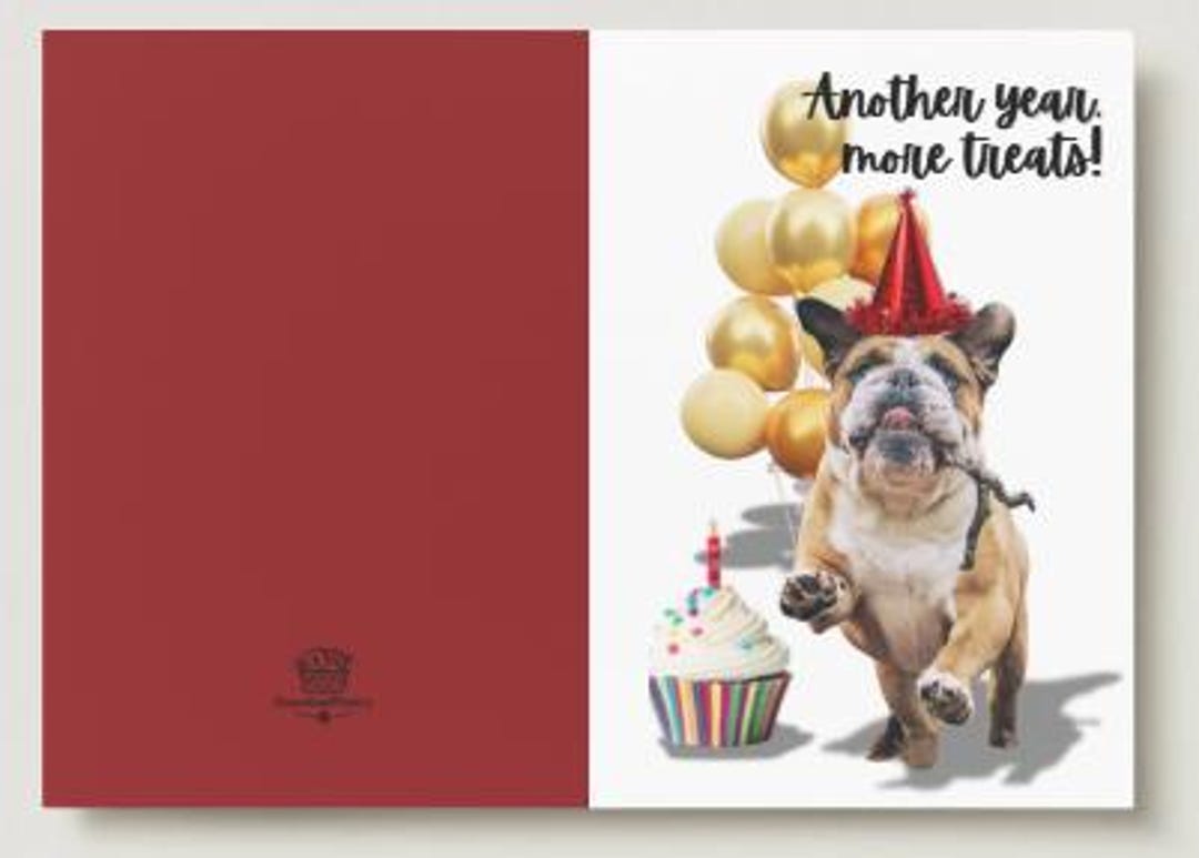 Funny Party Dog Birthday Card Printable - Etsy