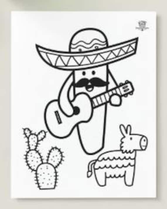 Cinco de Mayo Coloring Page Printable for Kids