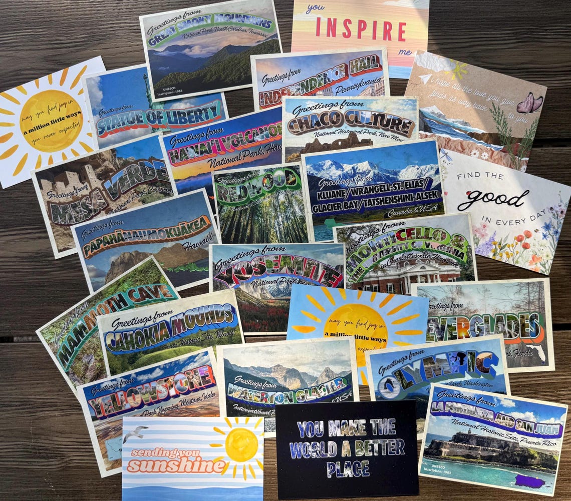 CUSTOM Postcard BUNDLE - Choose From ANY Postcard Designs in My Shop - Etsy