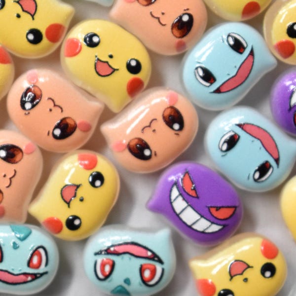 Kawaii Pocket Monster Chat Bubble Character Beads