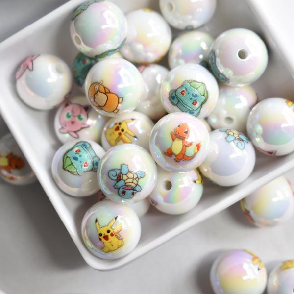 Kawaii Pocket Monsters Poke Acrylic 16 mm Beads