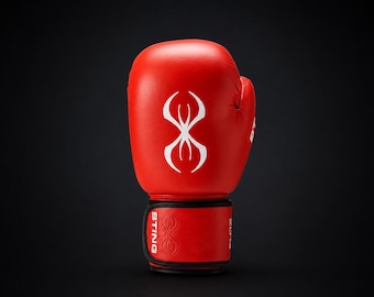 Genuine Leather Boxing Gloves, Training, Sparring, Muay Thai, Hook & Loop Wrist Support