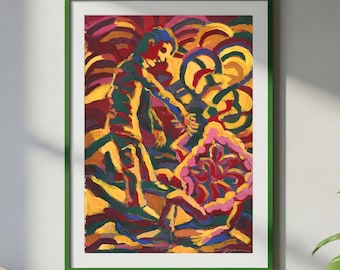 Motivierendes surrealistisches Gemälde - Kontrastreiches Wunderland-Landschaftsposter