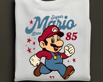Super Mario Sweatshirt, Mario Party Hoodie, Mario Bros Sweat