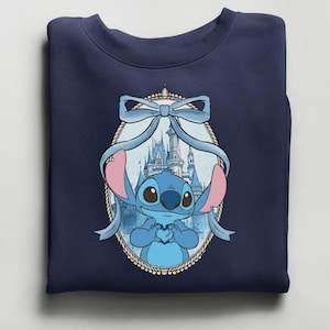 Matching Stitch & Angel Couple Sweatshirt, Stitch Gift Idea Bild 1