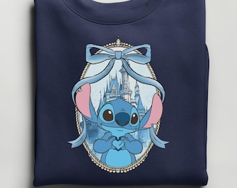 Matching Stitch & Angel Couple Sweatshirt, Stitch Gift Idea