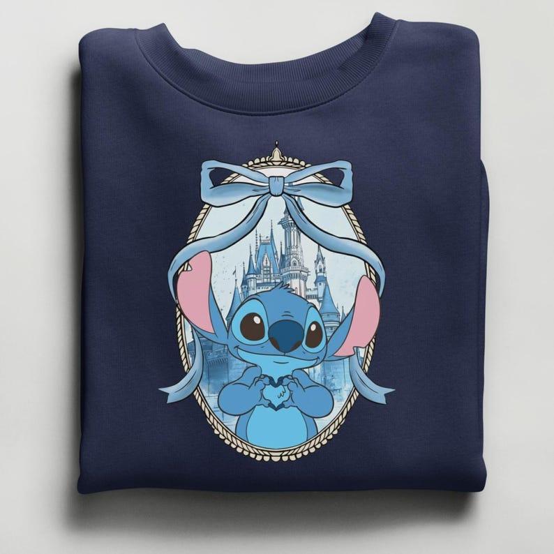 Matching Stitch & Angel Couple Sweatshirt, Stitch Gift Idea Bild 1