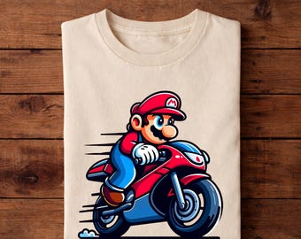 Super Mario T-Shirt, Biker Mario Shirt, Mario Party Shirt, Mario Gift