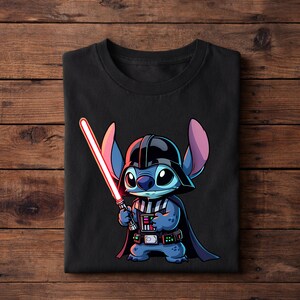 Stitch Vader Shirt, Disney Inspired Stitch Tee immagine 2