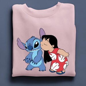 Sweat-shirt pour couple Stitch & Lilo assorti, idée cadeau Stitch image 5