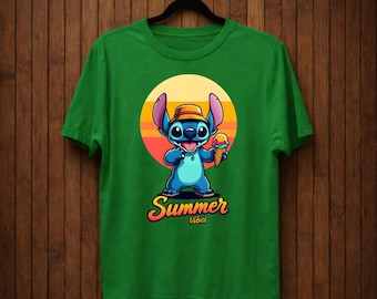 Stitch Hawaiian Shirt, Stitch Pool Tee