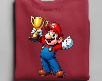 Super Mario Sweatshirt, Mario Party Hoodie, Mario Bros Sweat