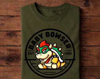Baby Bowser T-Shirt, Mario Party Shirt, Mario Bros Tee