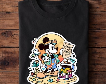 Mickey Mouse Summer T-Shirt, Sunset Vibes Tee Disney Beach Shirt