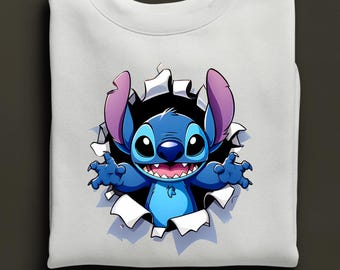 Sudadera de Stitch, Sudadera con capucha de Stitch adorable