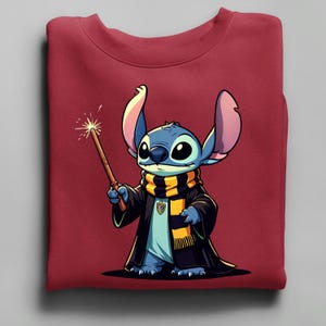 Stitch Potter Sweatshirt, Wizard Stitch Hoodie bild 6