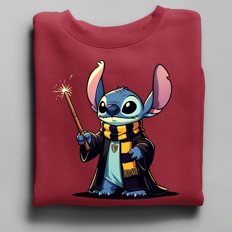 Stitch Potter Sweatshirt, Wizard Stitch Hoodie bild 6