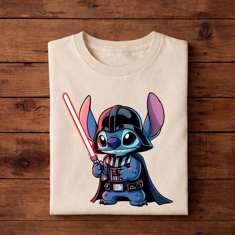 Stitch Vader Shirt, Disney Inspired Stitch Tee immagine 5